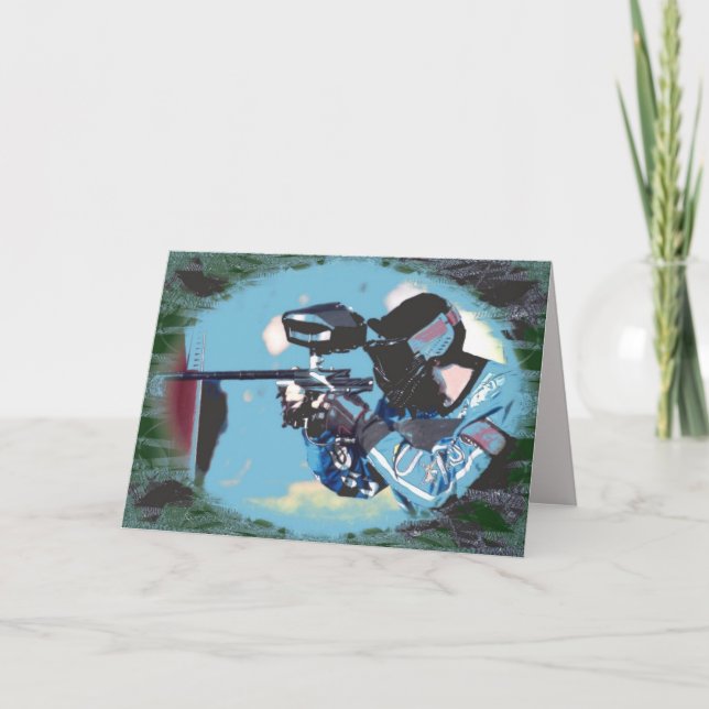 Paintball Greeting Cards (Front)