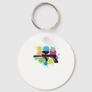 Paintball Gun Marker Paintball Player Gift Key Ring
