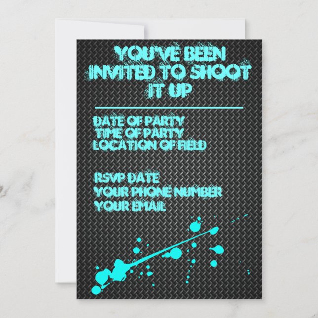 Paintball Invitation (Front)