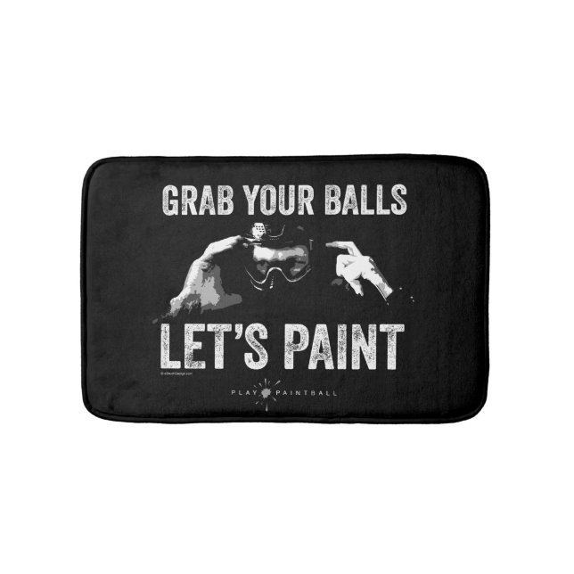 Paintball Let’s Paint Bathroom Mat (Front)