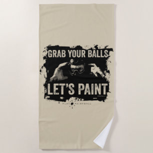 Paintball Let’s Paint Beach Towel