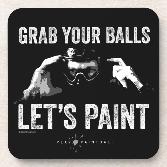 Paintball Let’s Paint Coaster (Front)