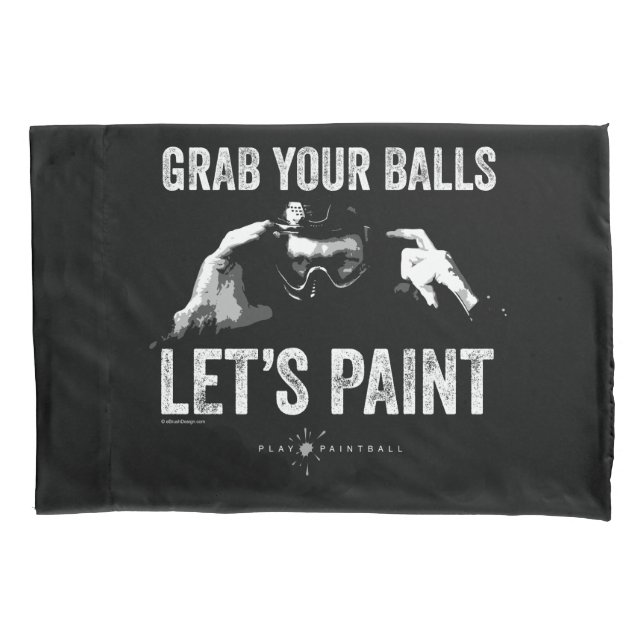 Paintball Let’s Paint Pillowcase (Front)
