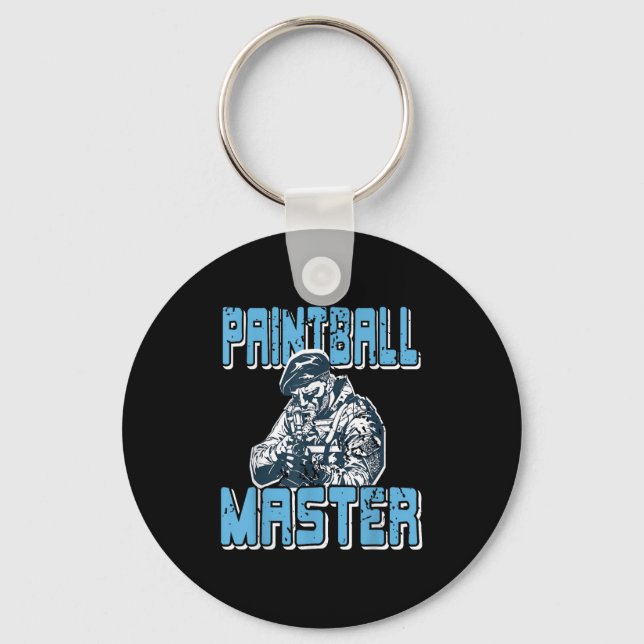 Paintball Master Tactical Game Sniper Chamon  Key Ring (Front)