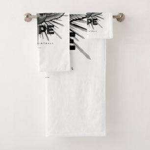 Paintball Never Wipe Bath Towel Set