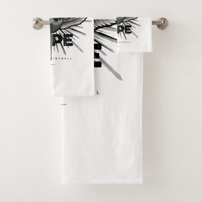 Paintball Never Wipe Bath Towel Set (Insitu)