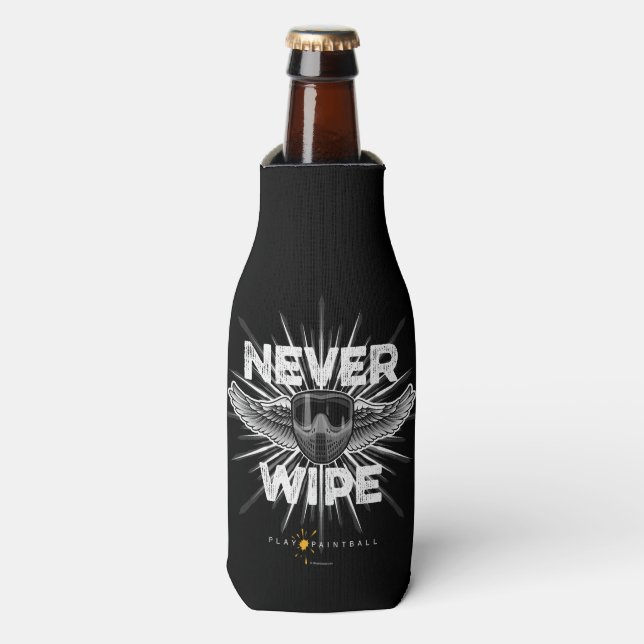 Paintball Never Wipe Bottle Cooler (Bottle Front)