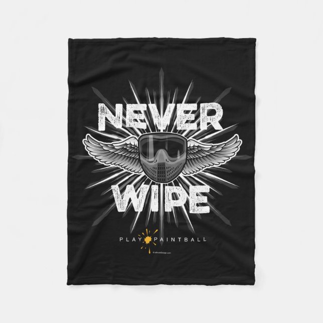 Paintball Never Wipe Fleece Blanket (Front)