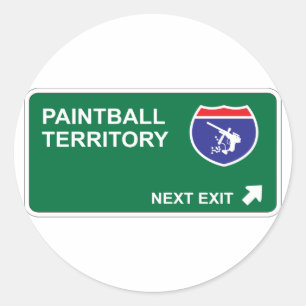 Paintball Next Exit Classic Round Sticker
