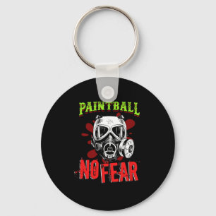 Paintball No Fear Paintball Player Paintball Marke Key Ring