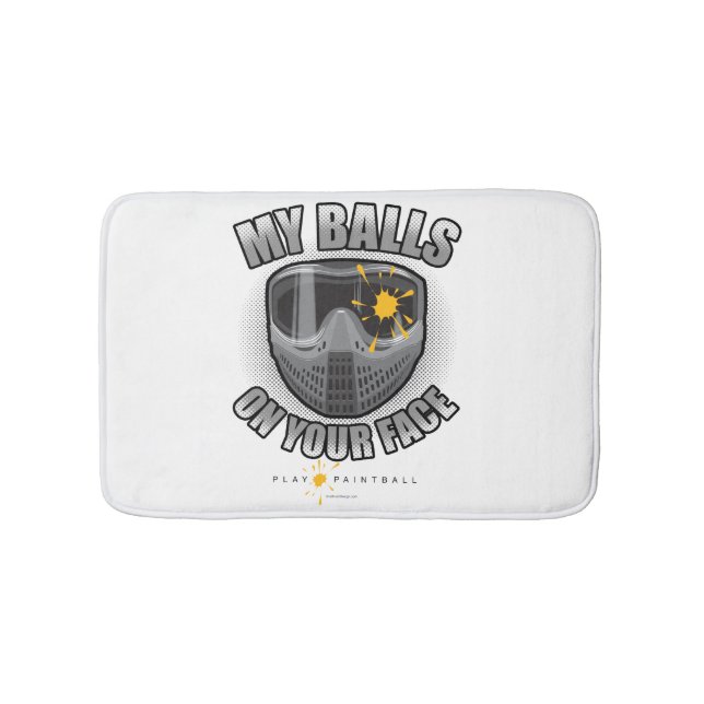 Paintball On Your Face Bath Mat (Front)
