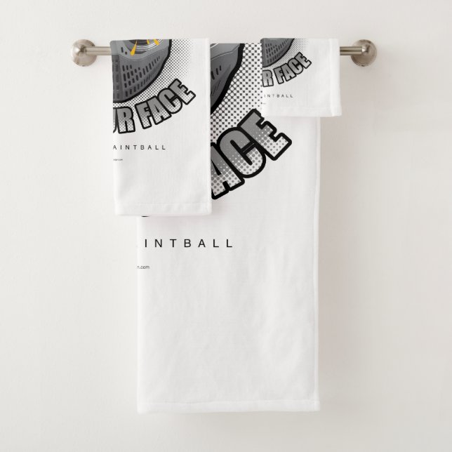 Paintball On Your Face Bath Towel Set (Insitu)