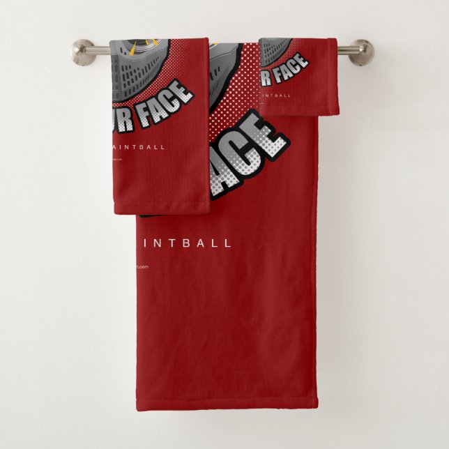 Paintball On Your Face Bath Towel Set (Insitu)