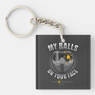 Paintball On Your Face Key Ring