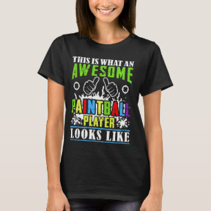 Paintball Player Tie Dye Graphic Adult & Kids Pain T-Shirt