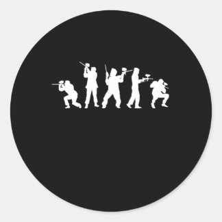 Paintball Players Paintball Marker Paintball Gun G Classic Round Sticker