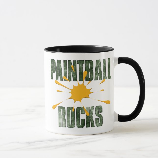 Paintball Rocks (green) Mug (Right)