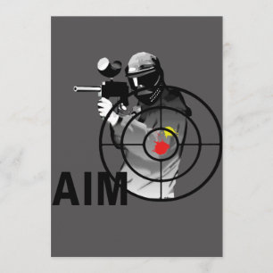 Paintball Shooter - Aim Invitation
