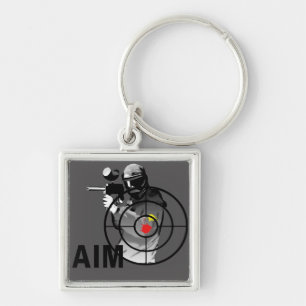 Paintball Shooter - Aim Key Ring