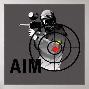 Paintball Shooter - Aim Poster