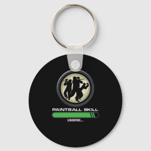 Paintball Skill Loading Paintball Player Gift Key Ring