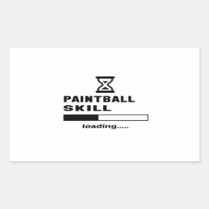 Paintball skill Loading...... Rectangular Sticker