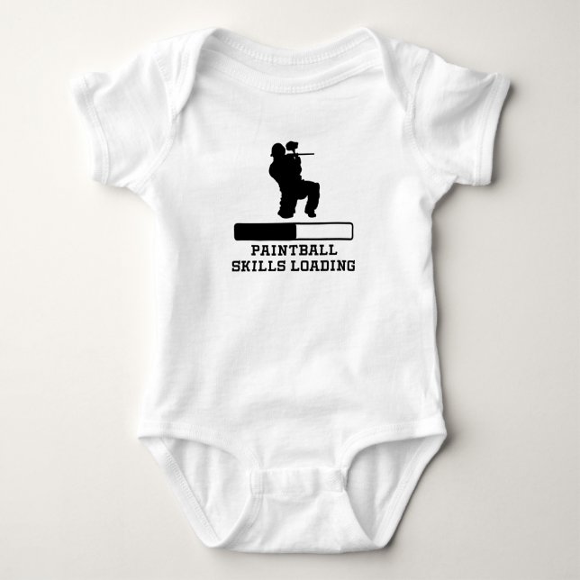 Paintball Skills Loading Baby Bodysuit (Front)