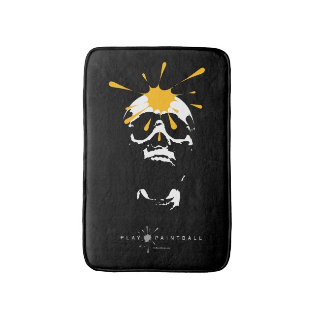 Paintball Skull Bath Mat (Front Vertical)