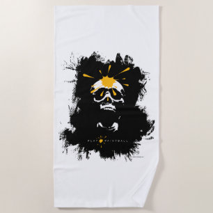 Paintball Skull Beach Towel