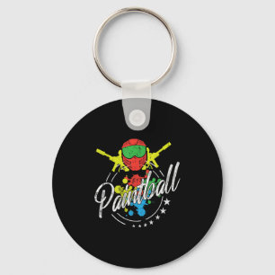 Paintball Splat Mask Casual Combat Adrenaline Play Key Ring