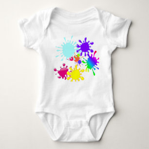 Paintball Splats Baby Bodysuit