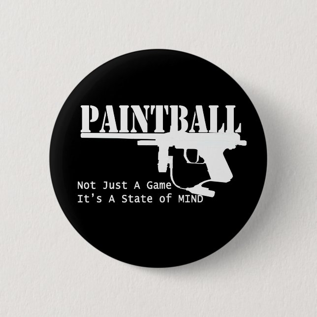 Paintball State of Mind 6 Cm Round Badge (Front)
