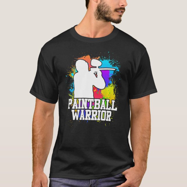Paintball Warrior Paintballer T-Shirt (Front)