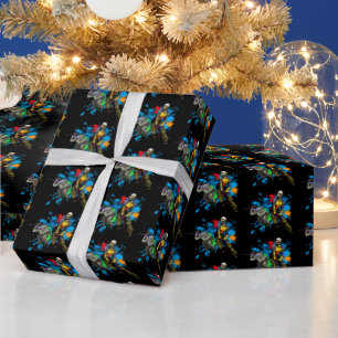 Paintball Warriors Paint Splatter Sports  Wrapping Paper