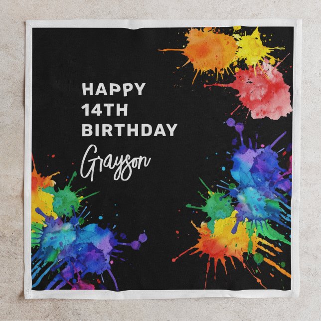 Paintballing Birthday Party Napkin (Creator Uploaded)