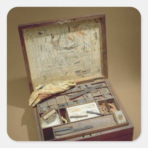 Paintbox of John James Audubon Square Sticker