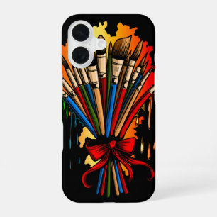 Paintbrush Bouquet iPhone 16 Case
