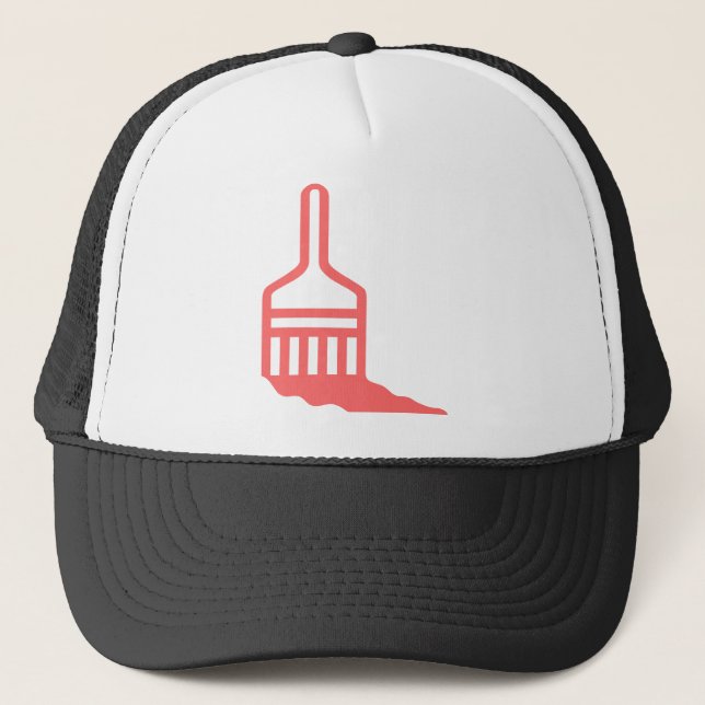 Paintbrush Icon Trucker Hat (Front)