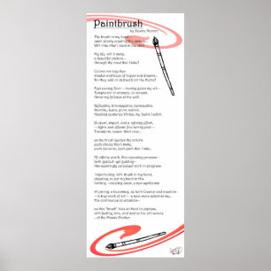 paintbrush poem poster