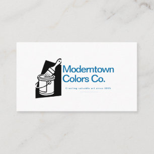 Paintbrush Vector Painter Artist Business Card