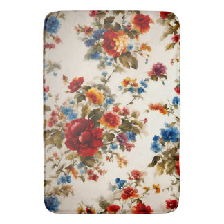 Painted Еlegant & Delicate Colourful Summer Flower Bath Mat