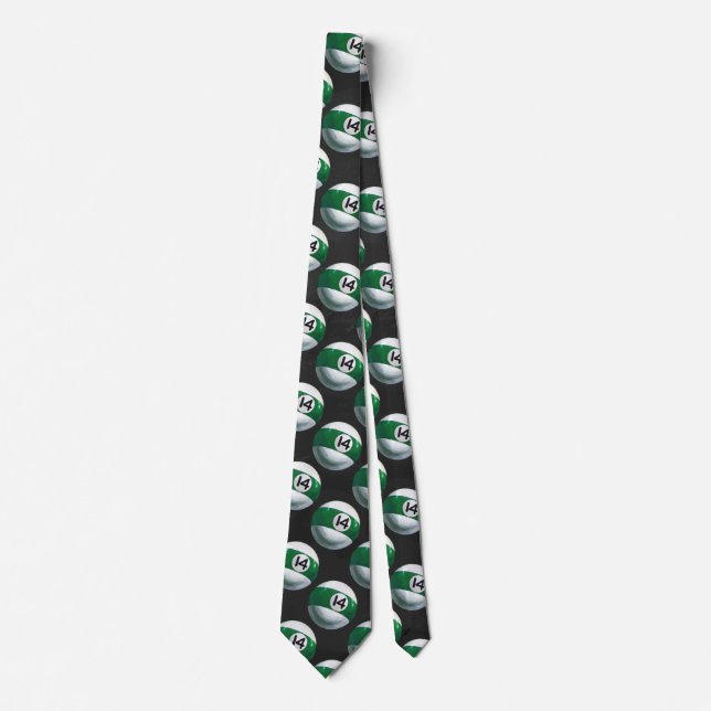 Painted 14 Ball Pattern Tie (Front)