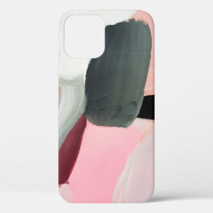 Painted abstract background. Abstract art backgrou iPhone 12 Case