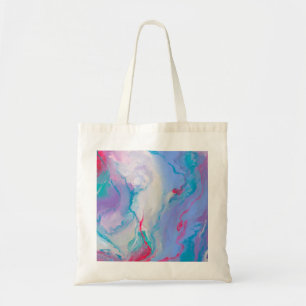 Painted Abstract Colorful Purple Marbled Mellow Tote Bag