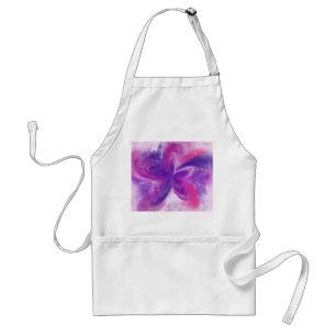 Painted Abstract Fantasy Flower Watercolor Standard Apron