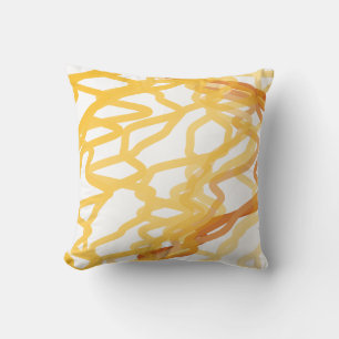 Painted Abstract Lines Cushion