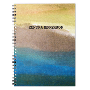 painted abstract notebook