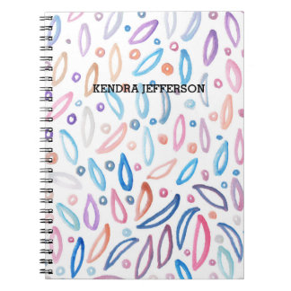 painted abstract notebook