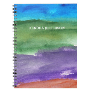 painted abstract notebook