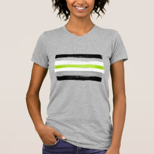 PAINTED AGENDER PRIDE FLAG T-Shirt